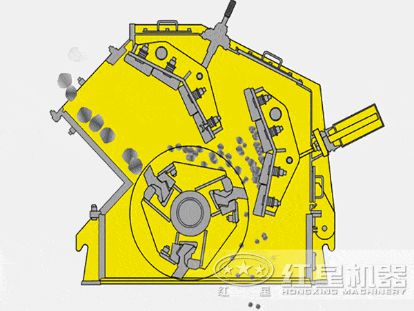 1100tph反擊石子破碎機(jī)工作 1100tph反擊石子破碎機(jī)工作