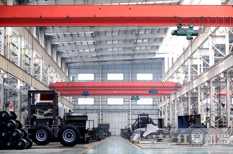 可移動混凝土粉碎機生產(chǎn)車間，實力雄厚，值得信賴