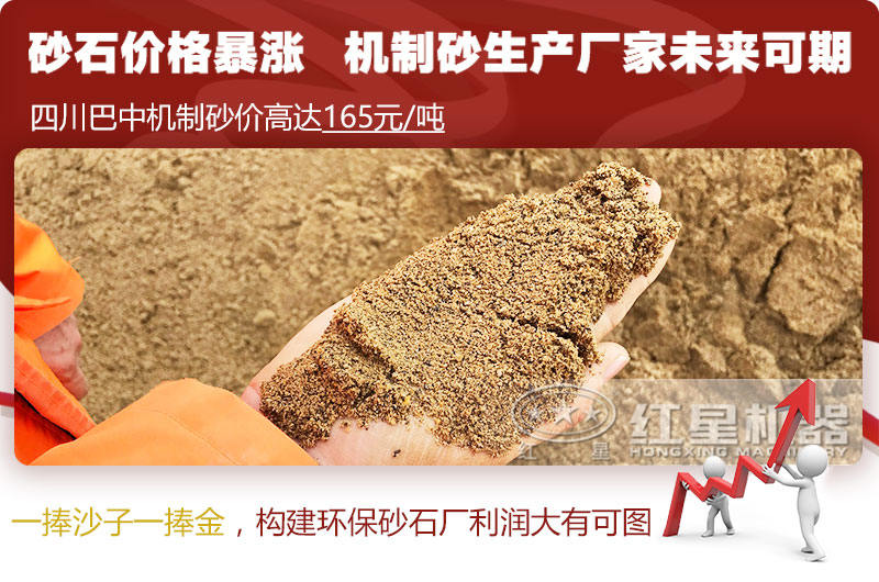 機(jī)制砂價(jià)格上漲，合理構(gòu)建環(huán)保砂石廠更賺錢(qián)