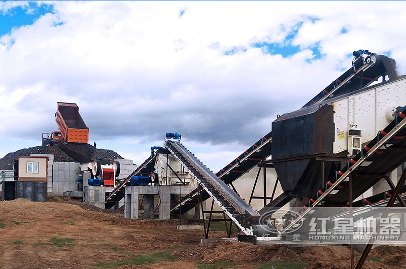 河南年產30萬噸石子破碎生產現場 河南年產30萬噸石子破碎生產現場