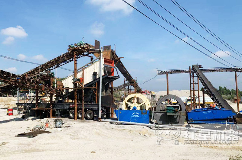 甘肅天水陳老板移動石粉加工設備現場 甘肅天水陳老板移動石粉加工設備現場