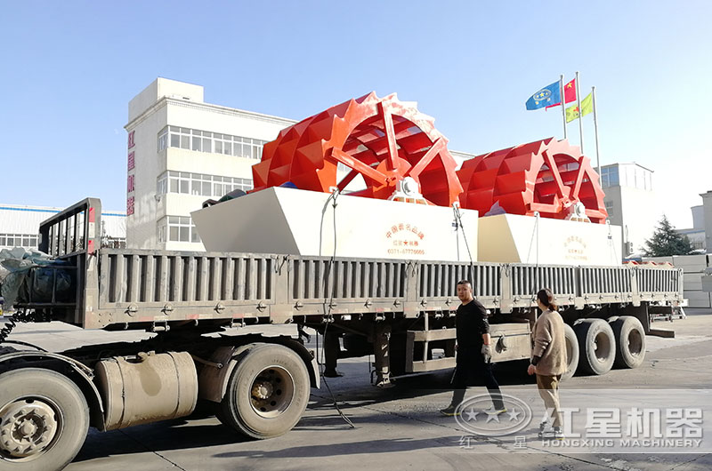 一套洗石英砂生產線設備發貨 一套洗石英砂生產線設備發貨