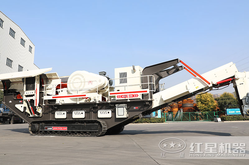 建筑垃圾回收再利用設備，履帶式移動