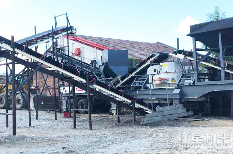 移動式制砂機工作現場實拍圖 移動式制砂機工作現場實拍圖