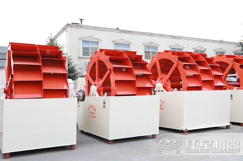 山沙洗砂機圖片，雙輪、三輪