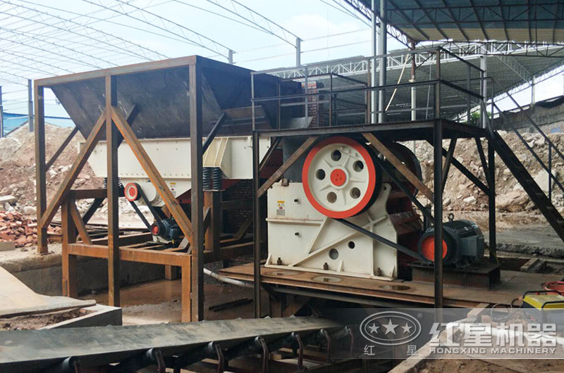 河南客戶69鄂破生產現場，時產160噸