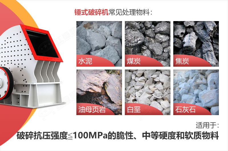 錘式破碎機適用物料 錘式破碎機適用物料