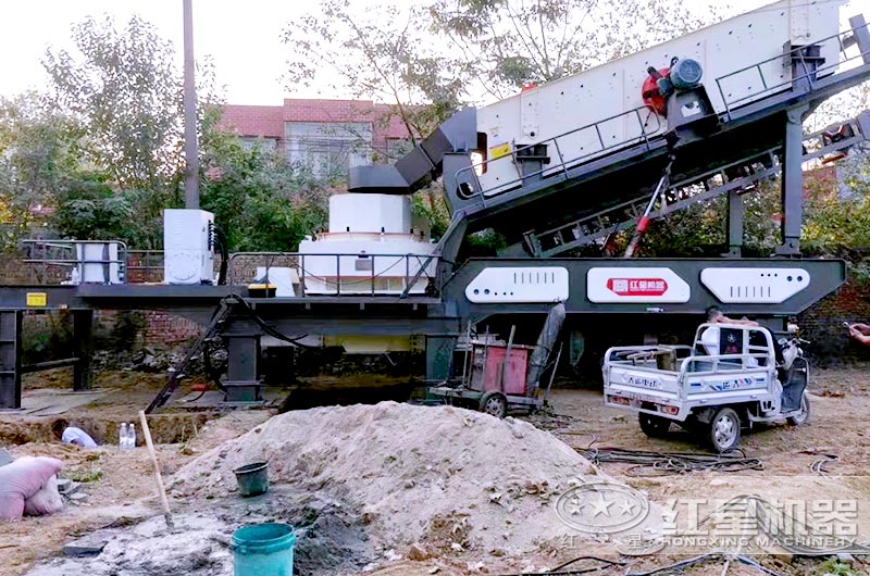 移動式石頭制砂廠生產線 移動式石頭制砂廠生產線