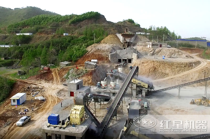 固定式建筑垃圾處理生產線現場 固定式建筑垃圾處理生產線現場